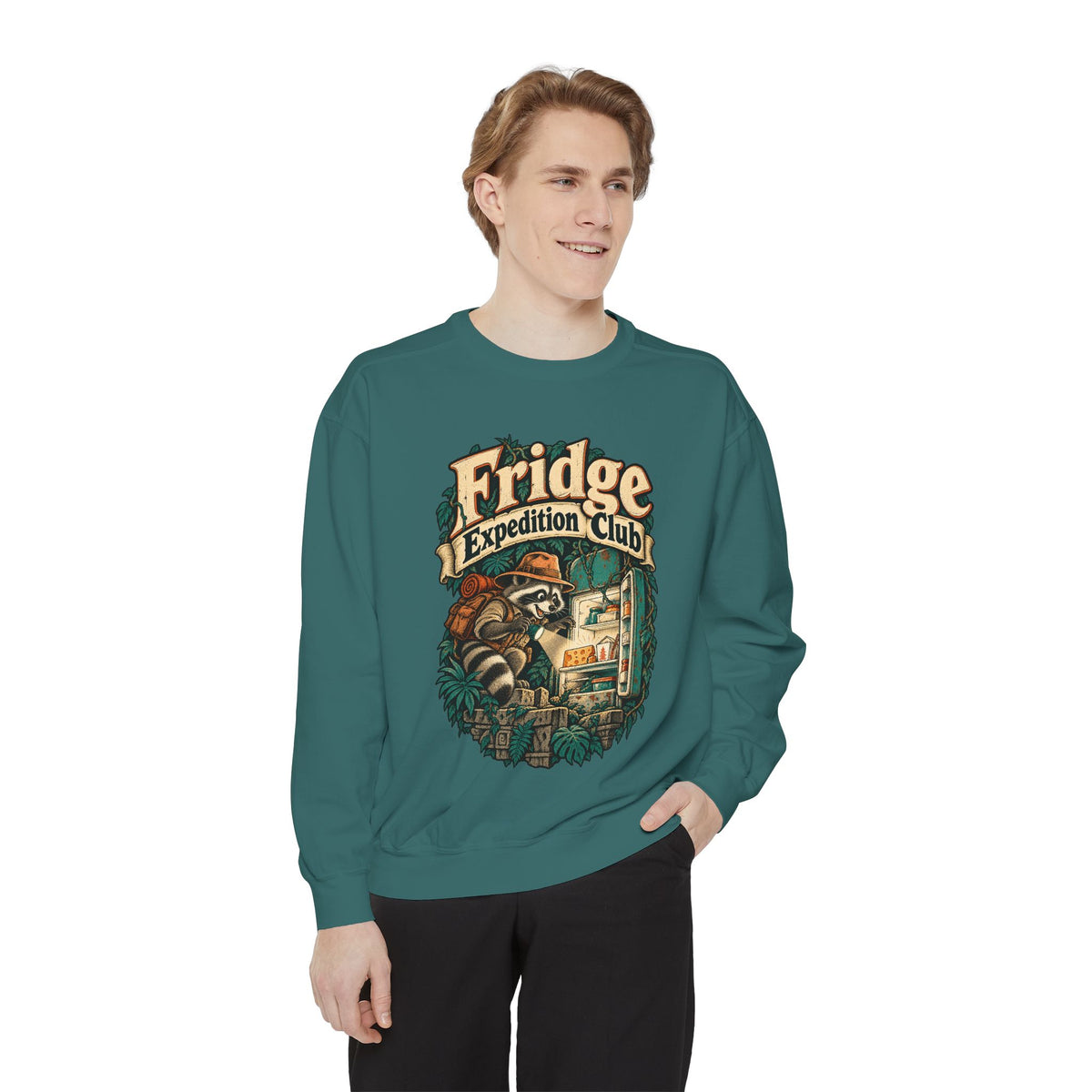 Fridge Expedition Club — Garment-Dyed Crewneck