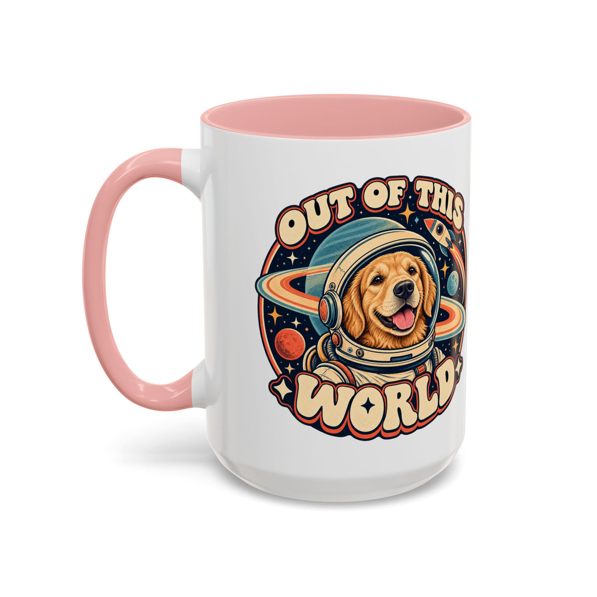 Space Cadet — Custom Pet Portrait Accent Mug