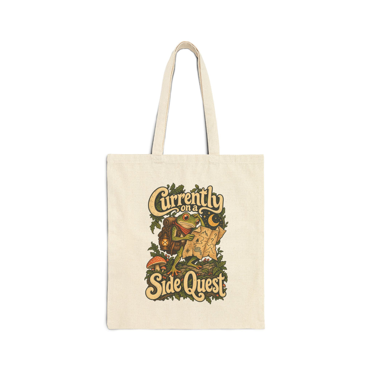 Currently on a Side Quest — Canvas Tote
