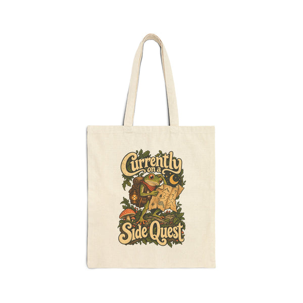 Currently on a Side Quest — Canvas Tote