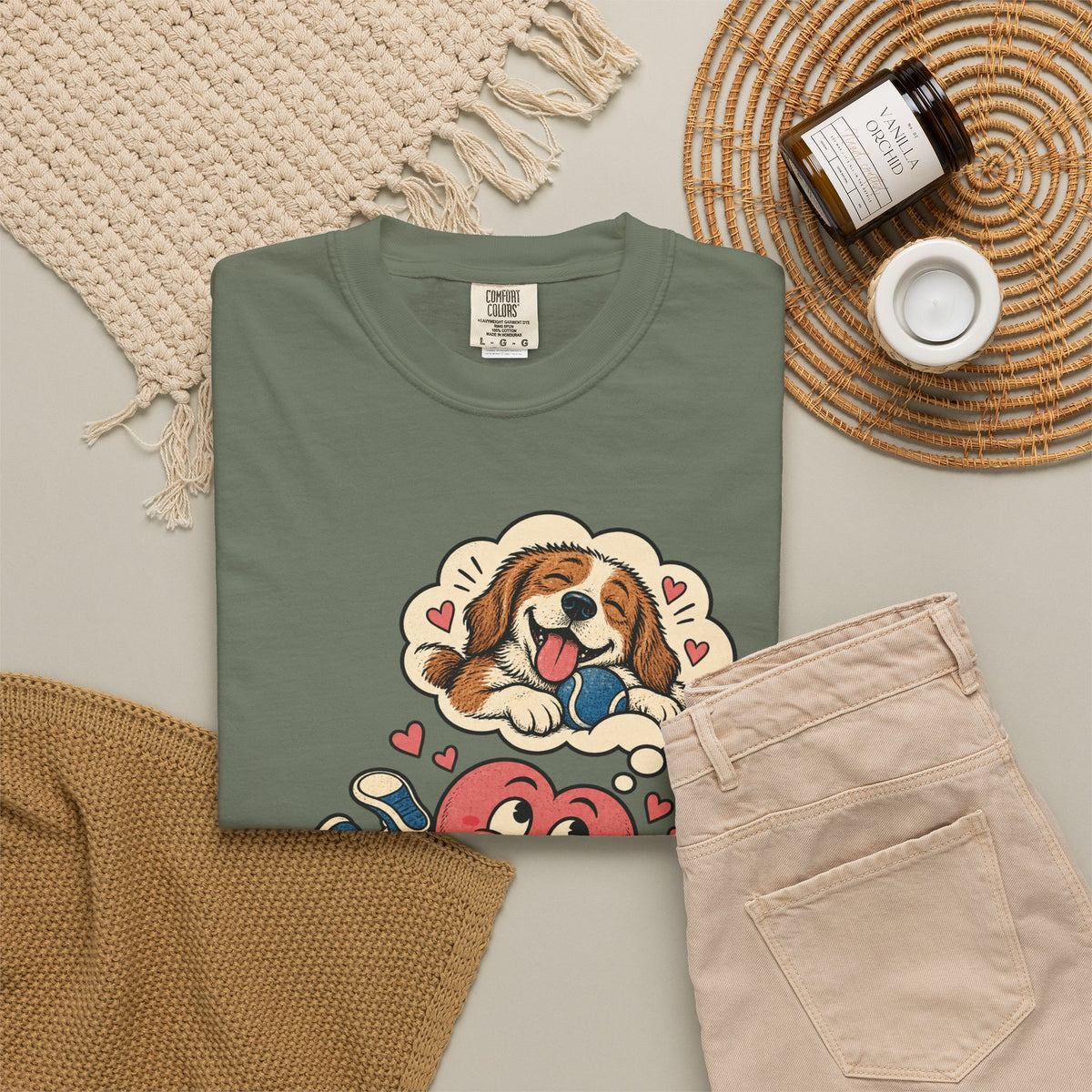 Probably Thinking About My Dog — Garment-Dyed Tee