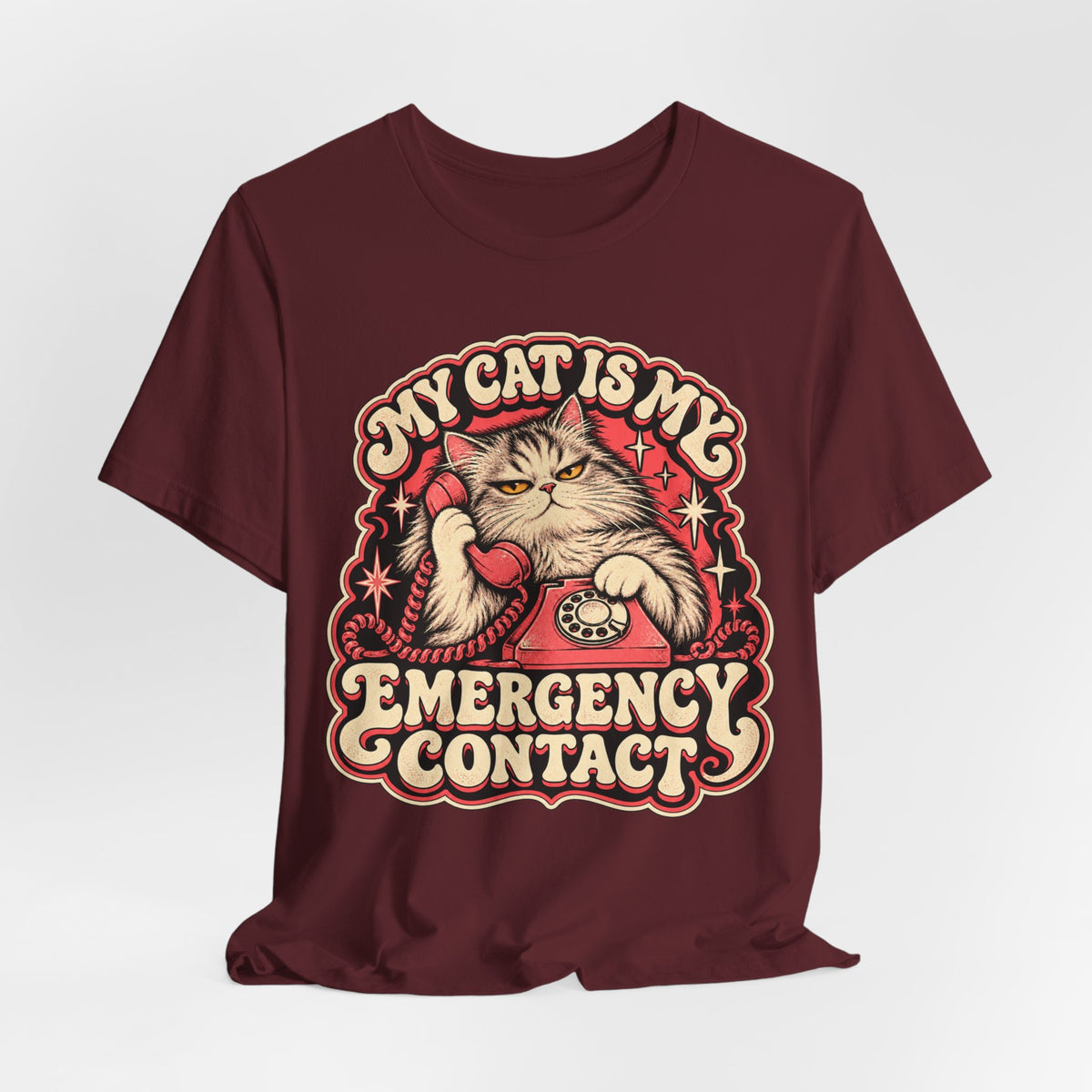 My Cat Is My Emergency Contact — Unisex Tee