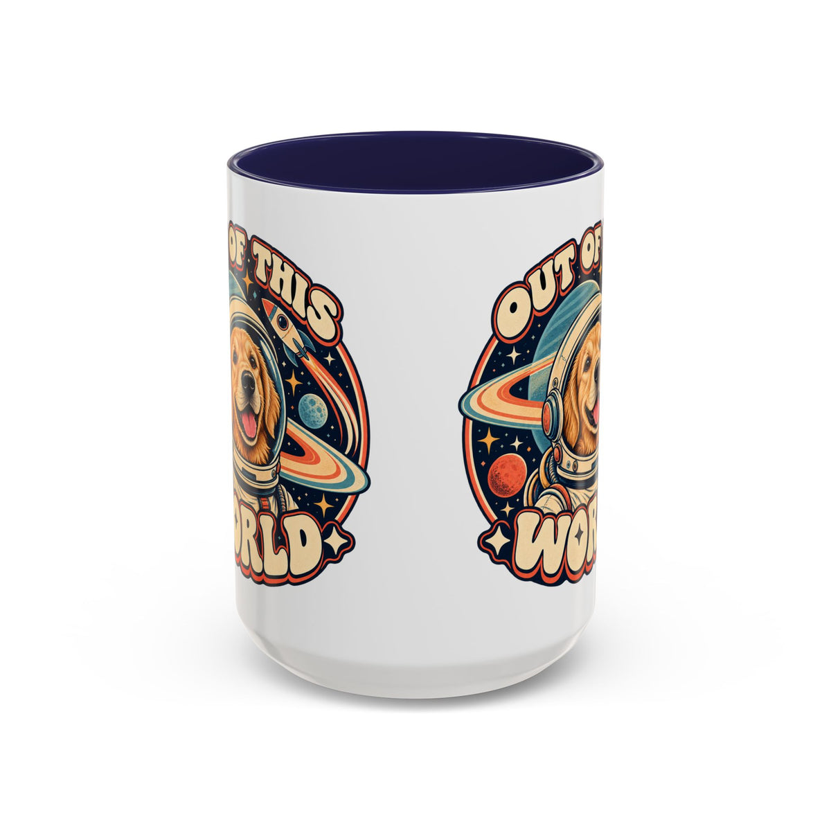 Space Cadet — Custom Pet Portrait Accent Mug
