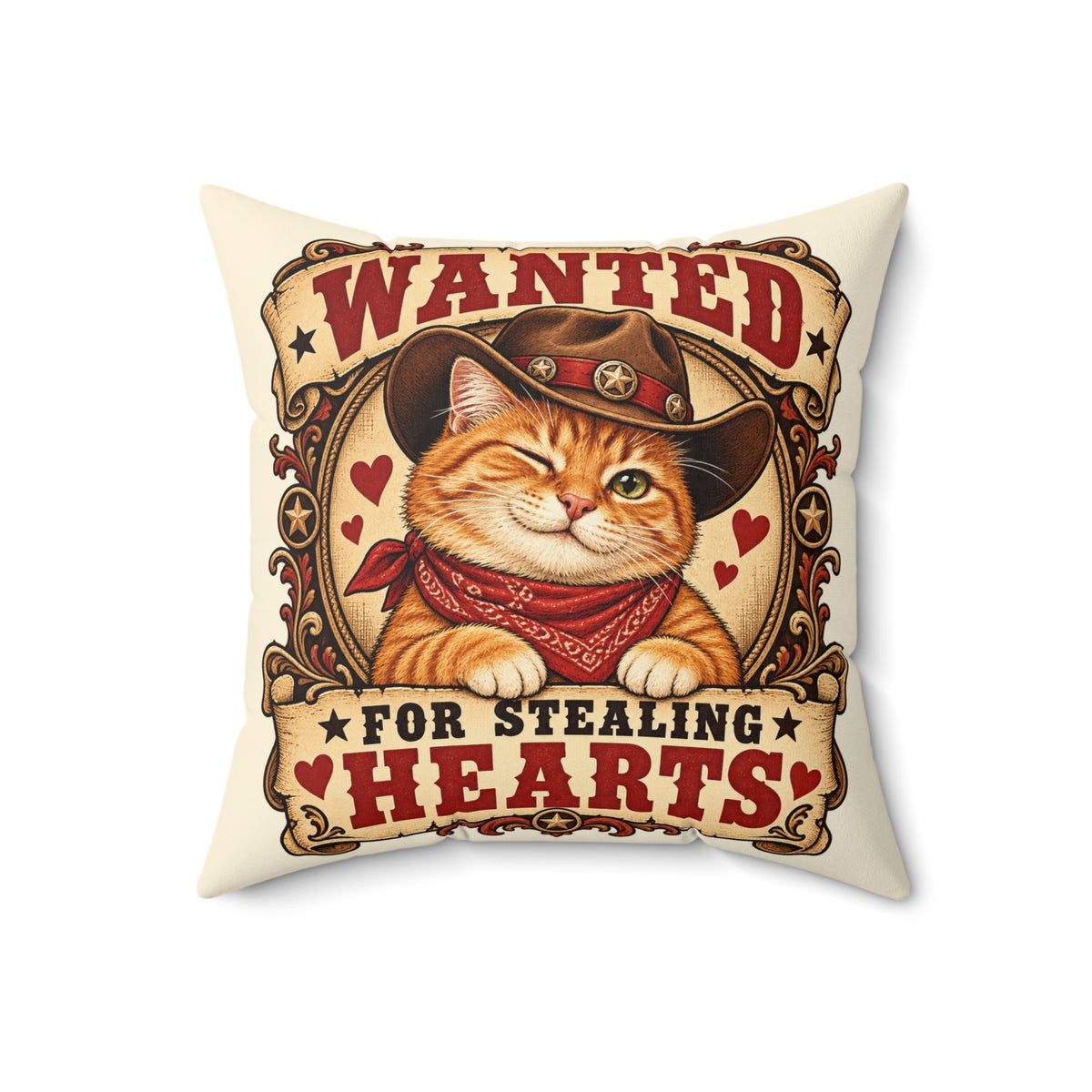 Heart Thief — Custom Pet Portrait Portrait Pillow