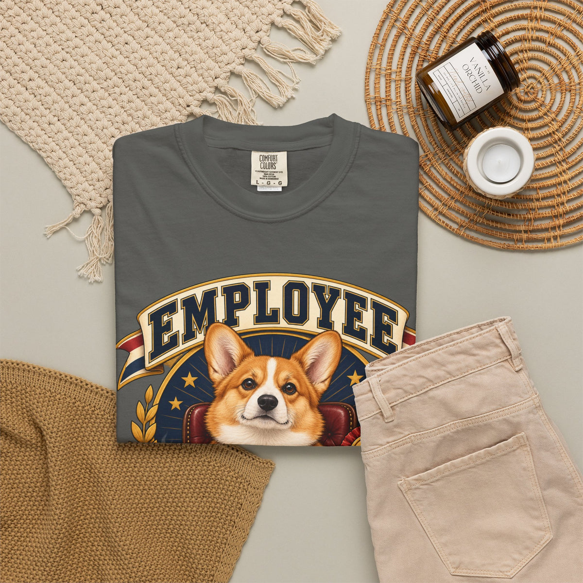 Employee of the Month — Custom Pet Portrait Premium Tee