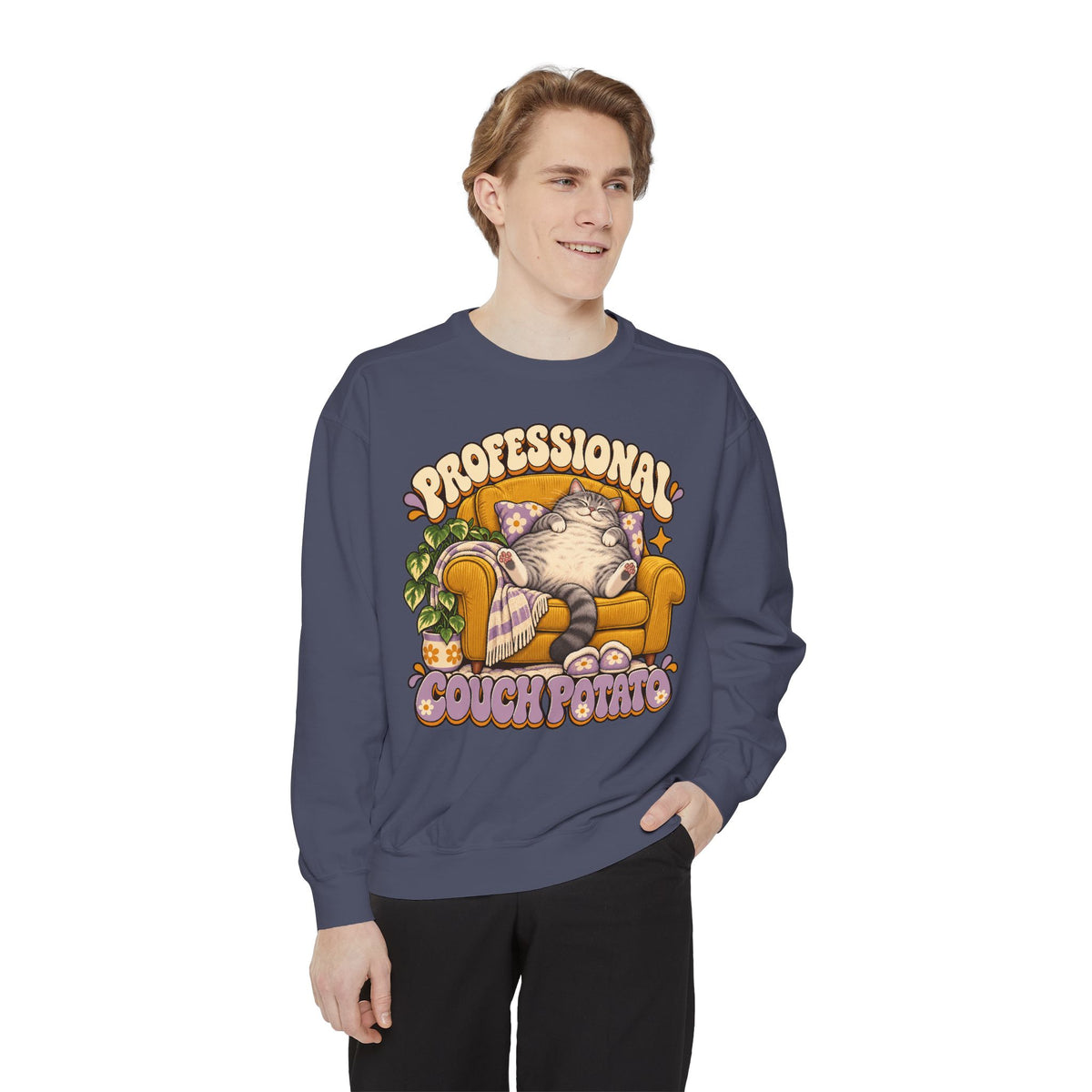 Couch Potato — Custom Pet Portrait Crewneck