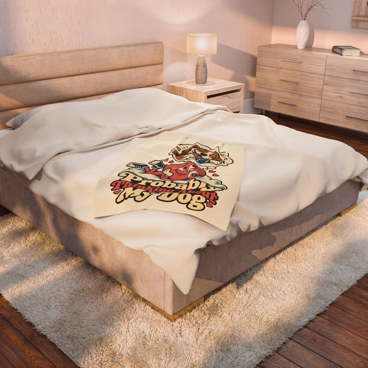 Your Pet, Your Plush Blanket — Custom Illustrated Pet Portrait