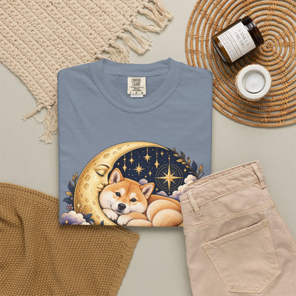 Love You to the Moon — Custom Pet Portrait Premium Tee