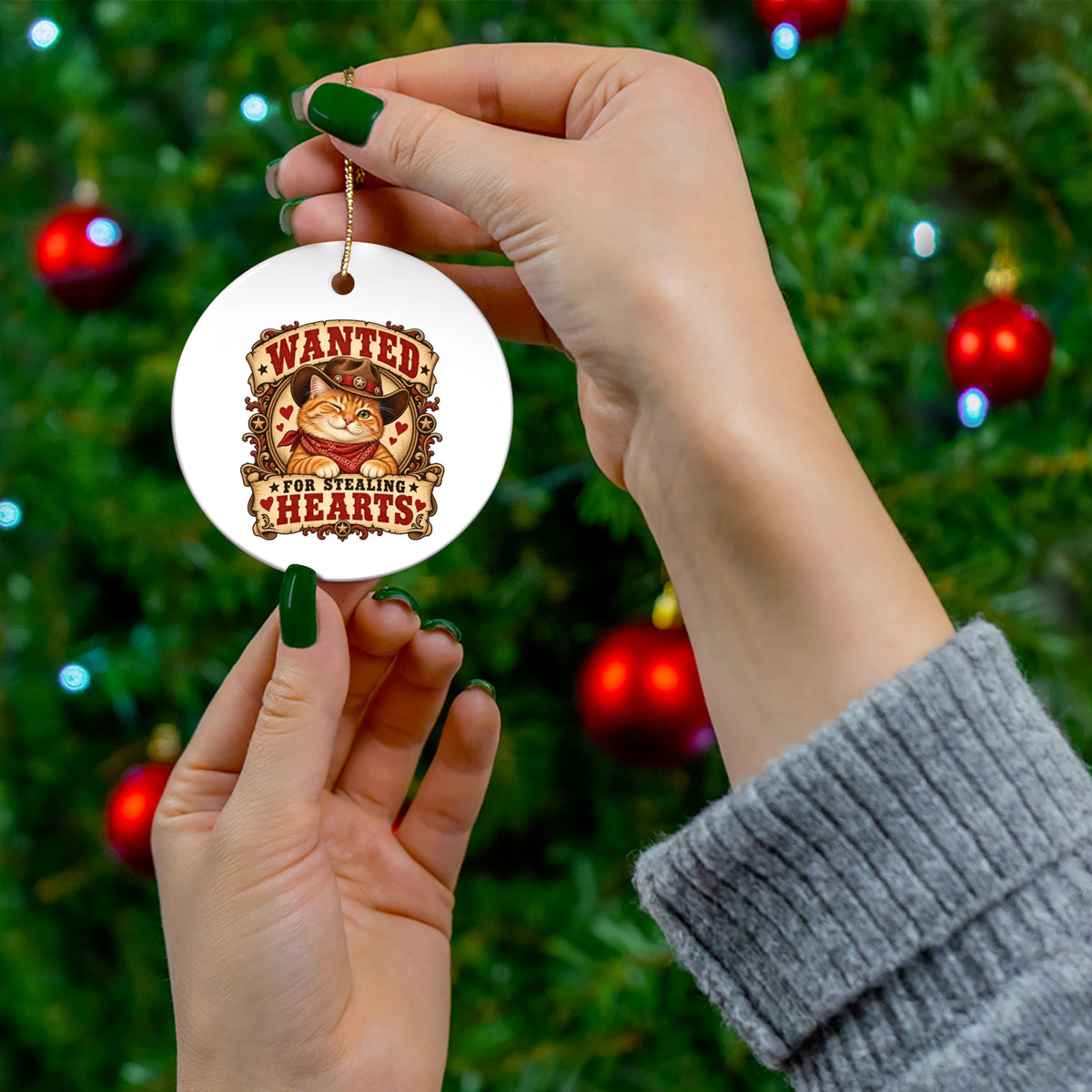 Heart Thief — Custom Pet Portrait Keepsake Ornament