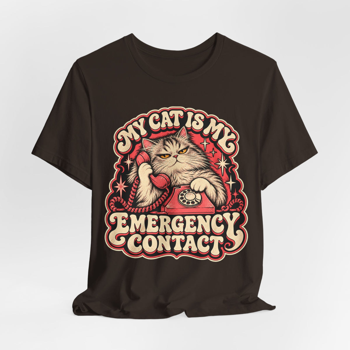 My Cat Is My Emergency Contact — Unisex Tee