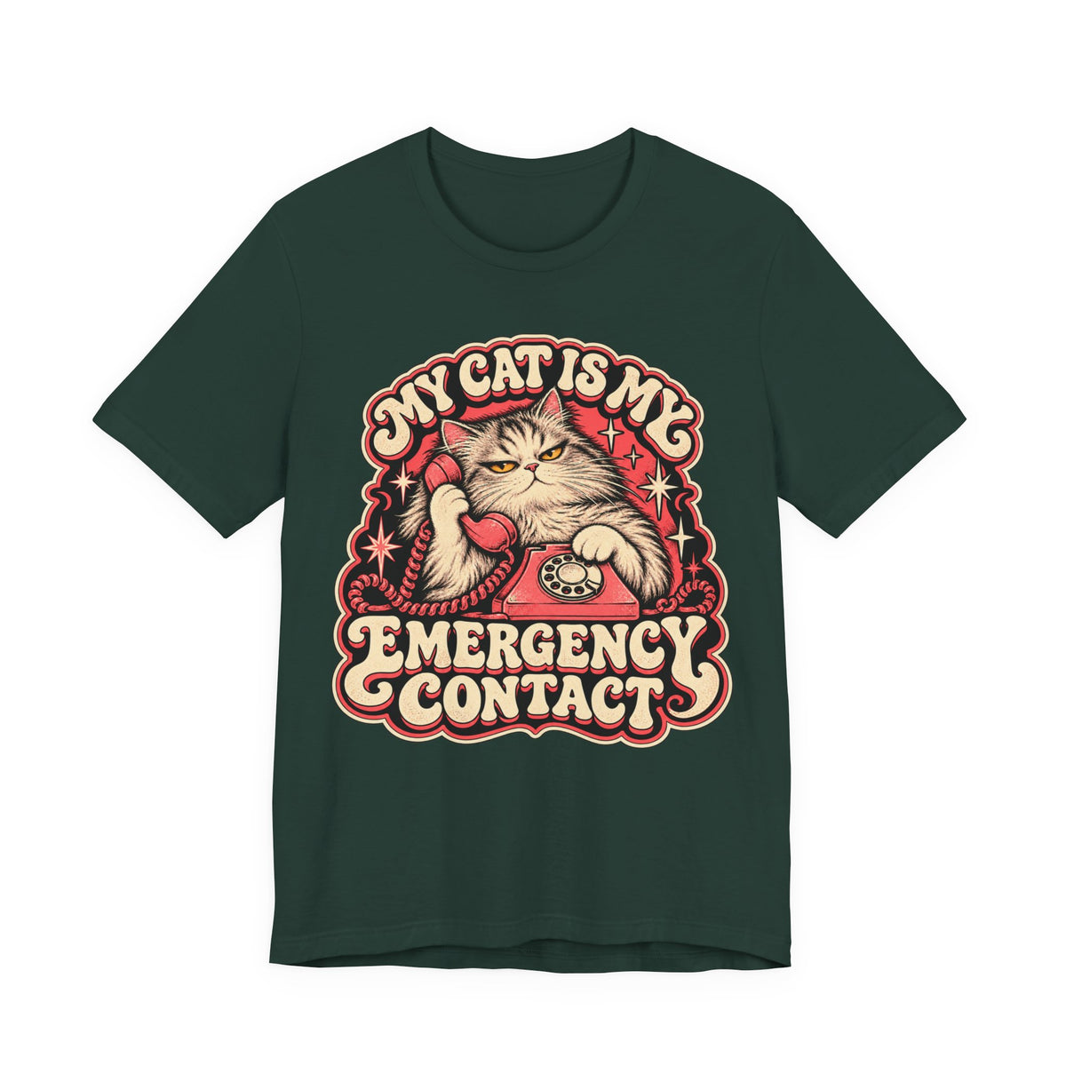 My Cat Is My Emergency Contact — Unisex Tee