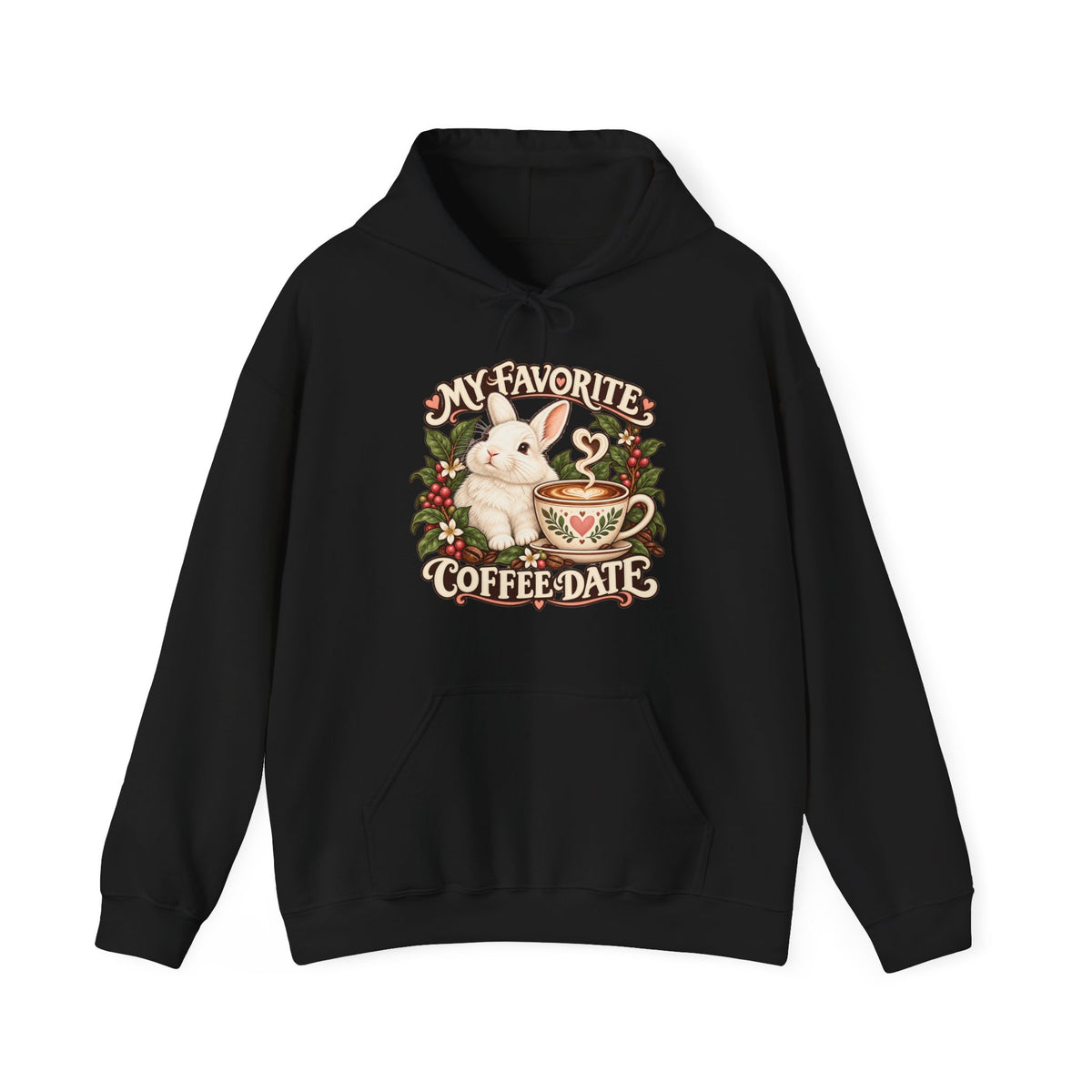 Coffee Companion — Custom Pet Portrait Hoodie