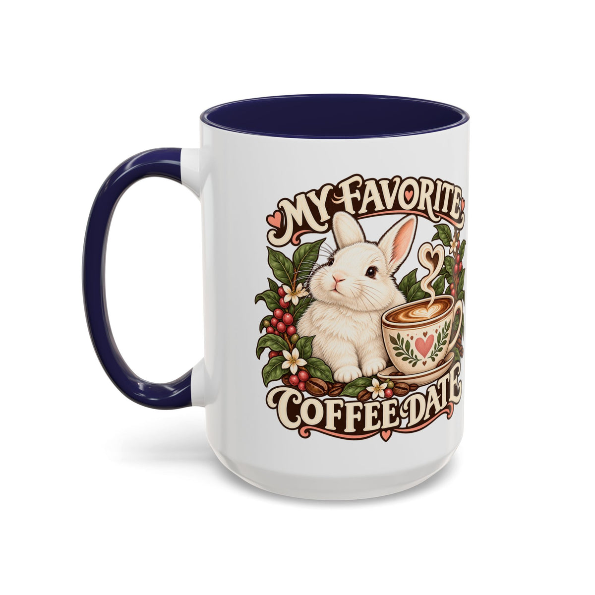 Coffee Companion — Custom Pet Portrait Accent Mug