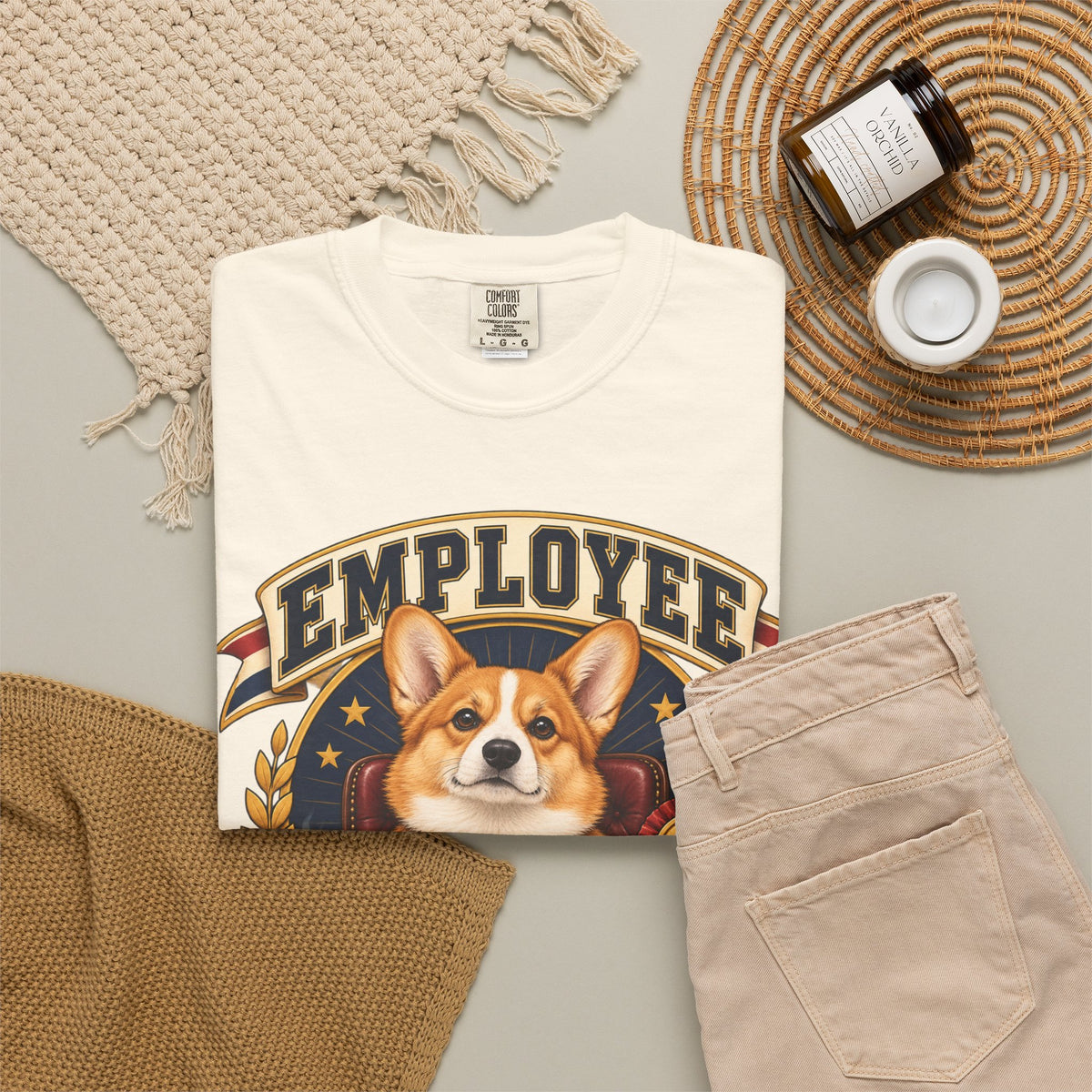 Employee of the Month — Custom Pet Portrait Premium Tee