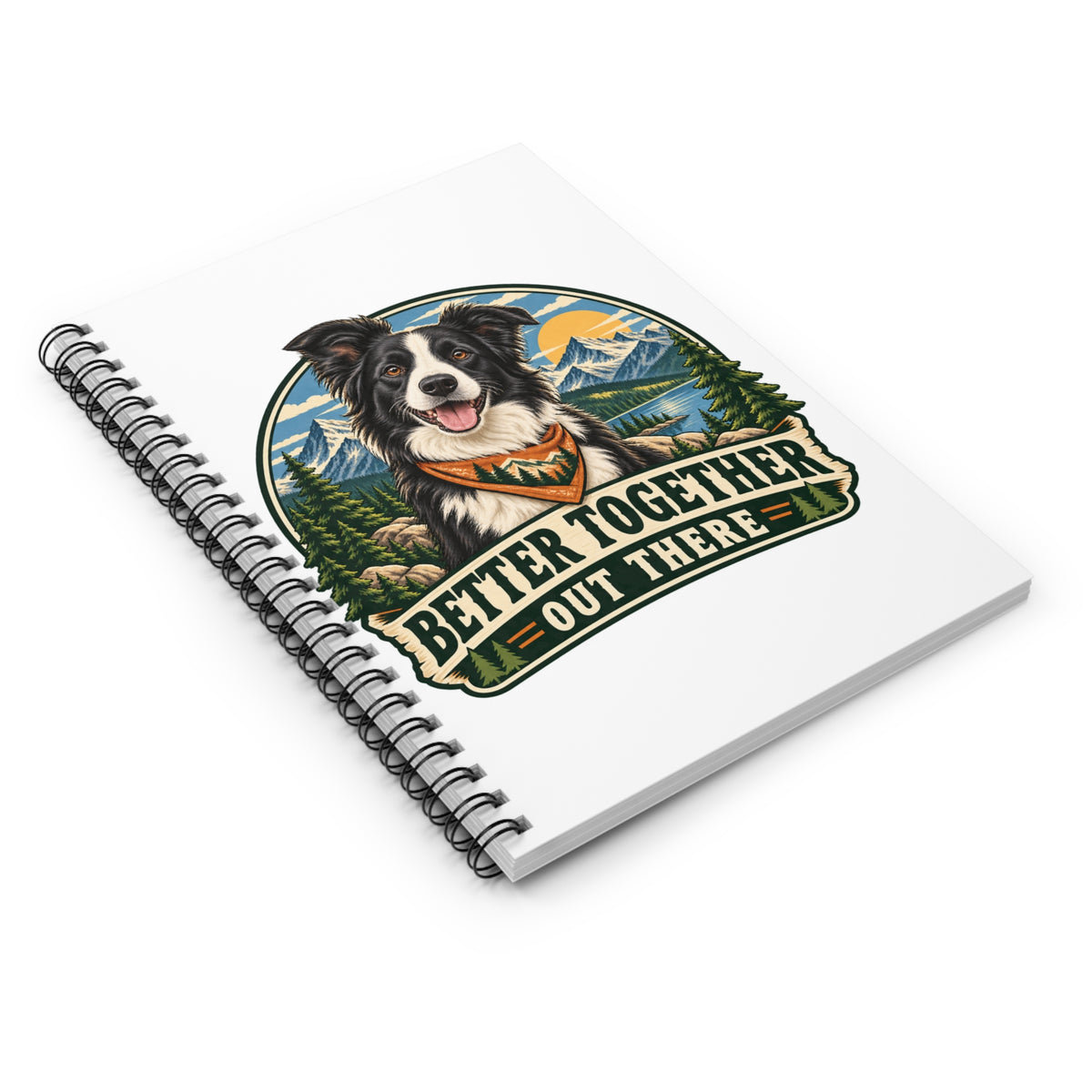 Adventure Buddy — Custom Pet Portrait Spiral Notebook