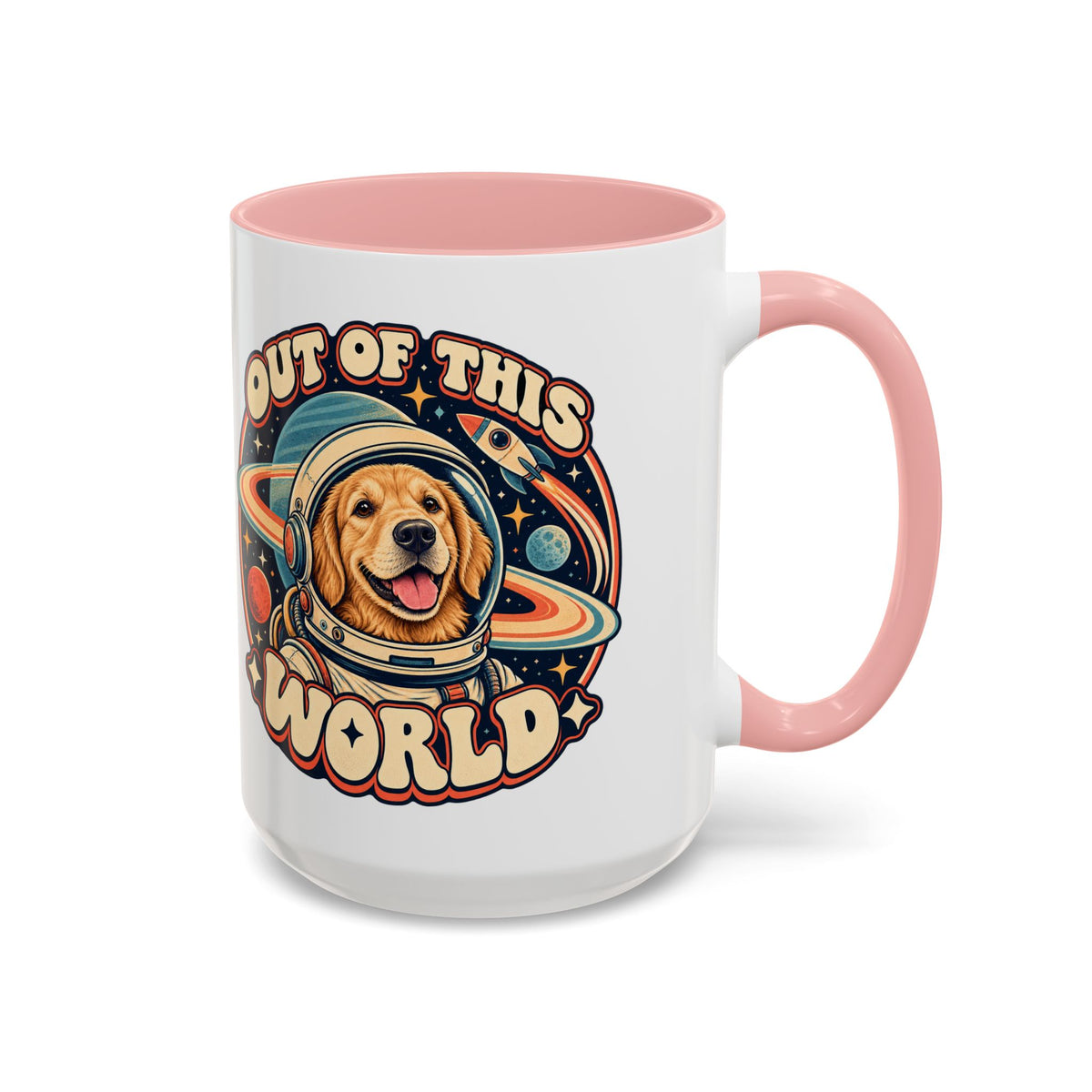 Space Cadet — Custom Pet Portrait Accent Mug