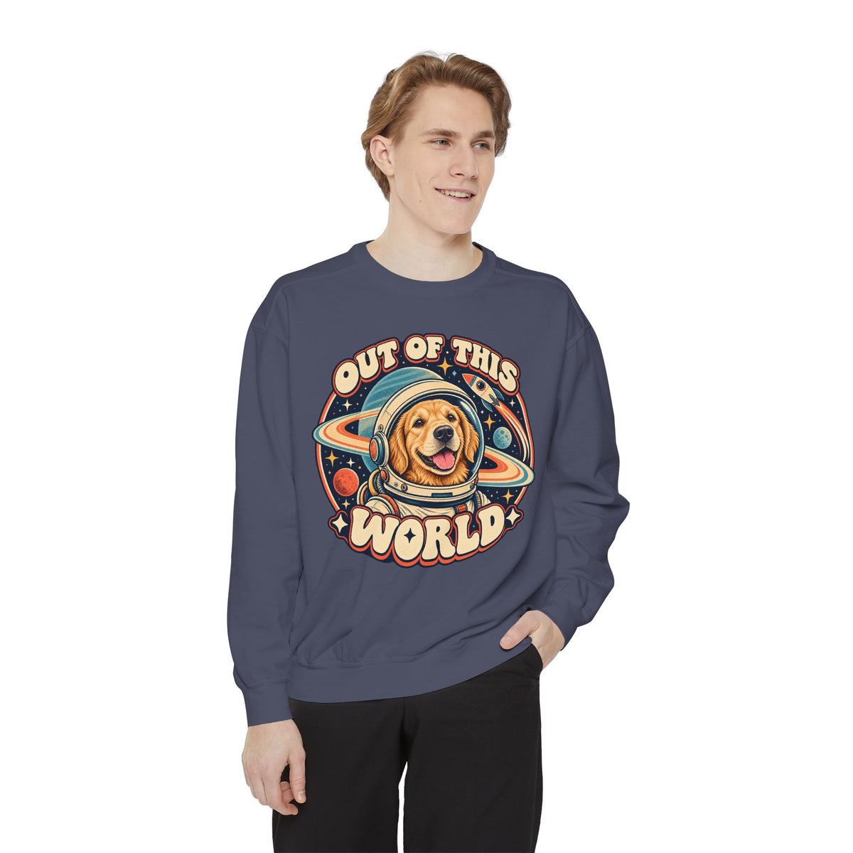 Space Cadet — Custom Pet Portrait Crewneck
