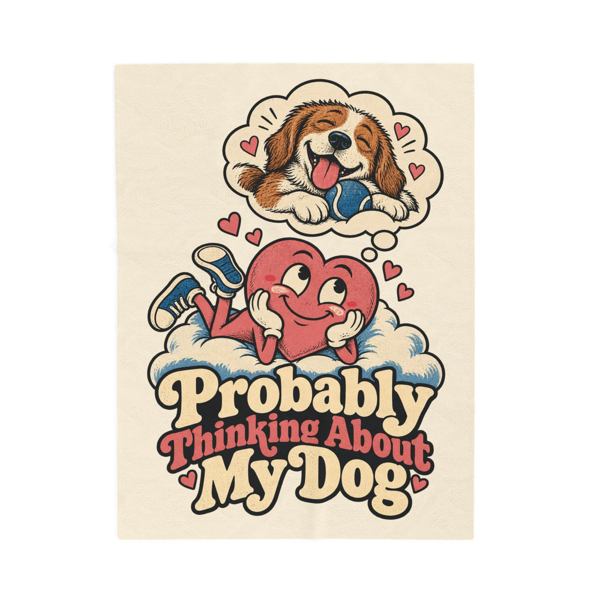 Your Pet, Your Plush Blanket — Custom Illustrated Pet Portrait