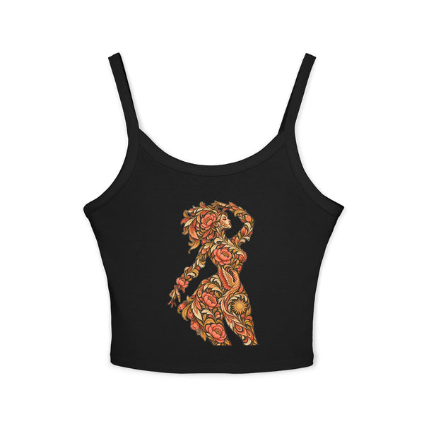 Phoenix Petals Reverie — Fitted Strap Cami