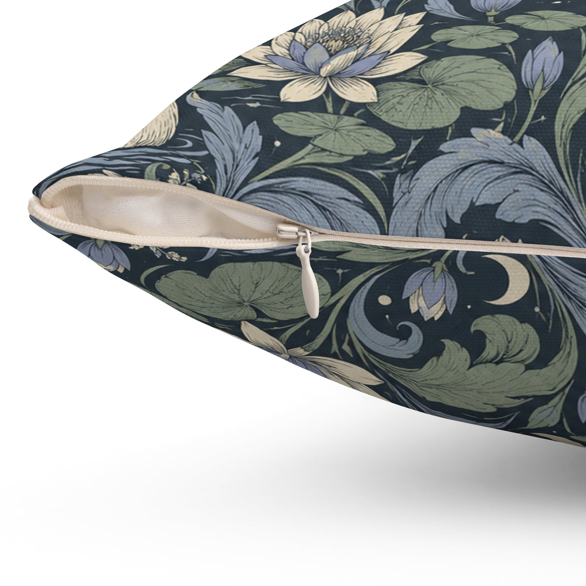 Moonlit Swan Pattern — Accent Pillow
