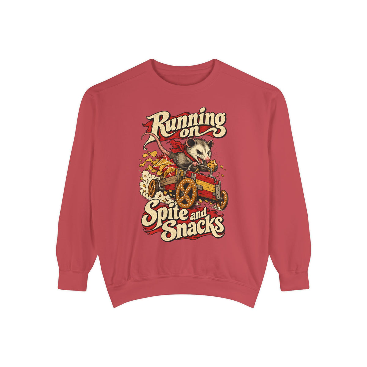 Running on Spite and Snacks — Garment-Dyed Crewneck