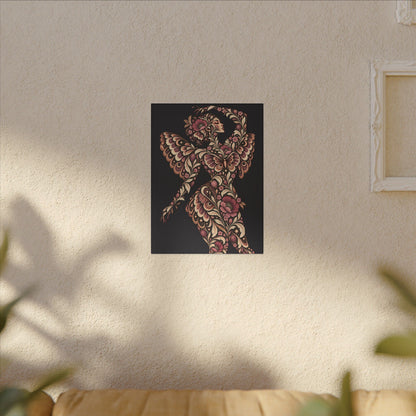 Velvet Wings Reverie — Matte Stretched Canvas