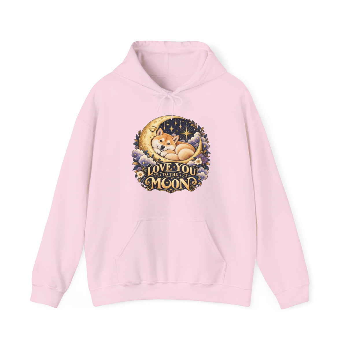 Love You to the Moon — Custom Pet Portrait Hoodie