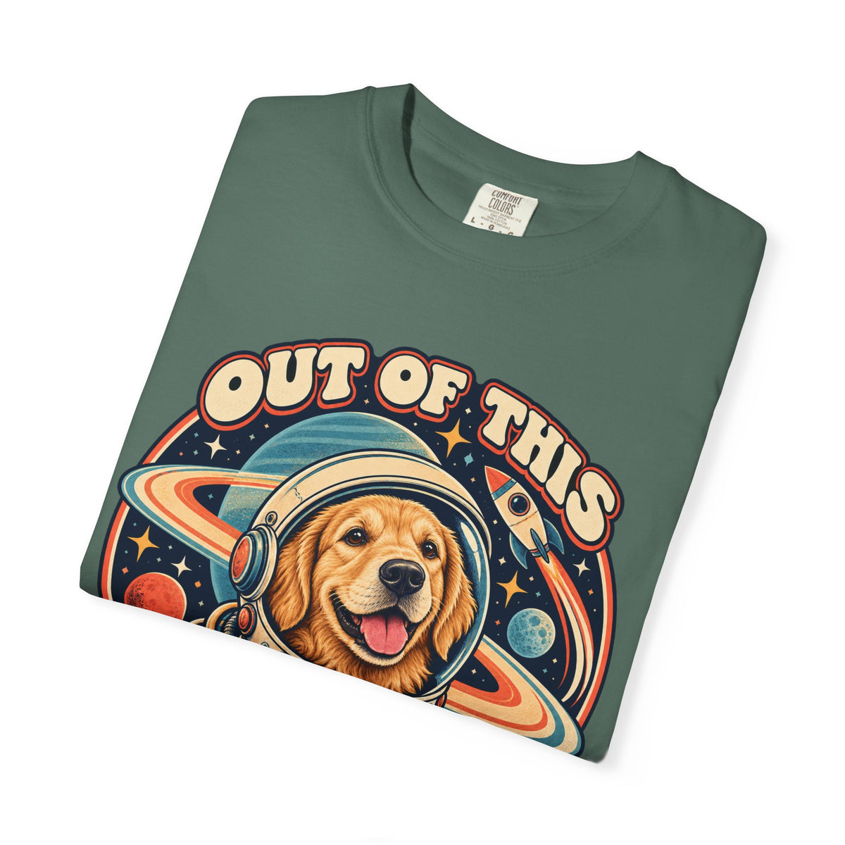 Space Cadet — Custom Pet Portrait Premium Tee