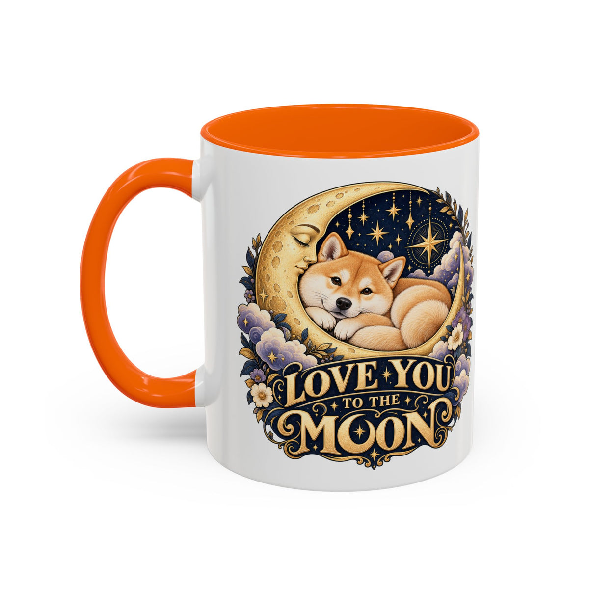 Love You to the Moon — Custom Pet Portrait Accent Mug