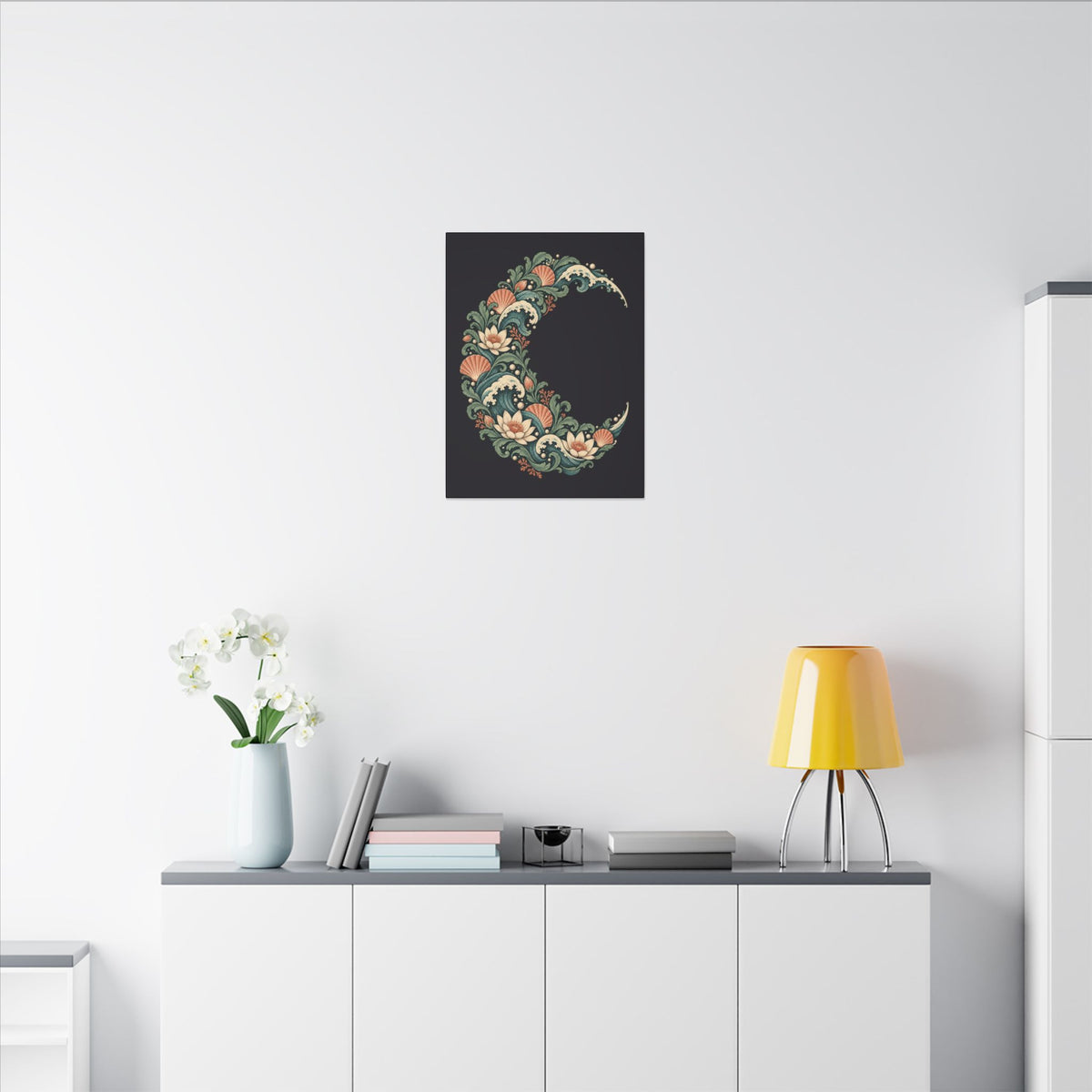 Tidal Crescent — Matte Stretched Canvas