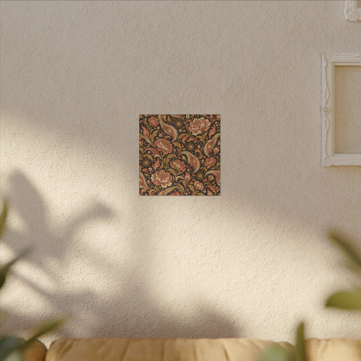 Phoenix Petals Pattern — Matte Stretched Canvas