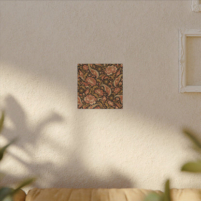 Phoenix Petals Pattern — Matte Stretched Canvas