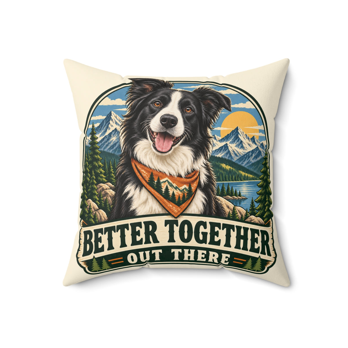 Adventure Buddy — Custom Pet Portrait Portrait Pillow