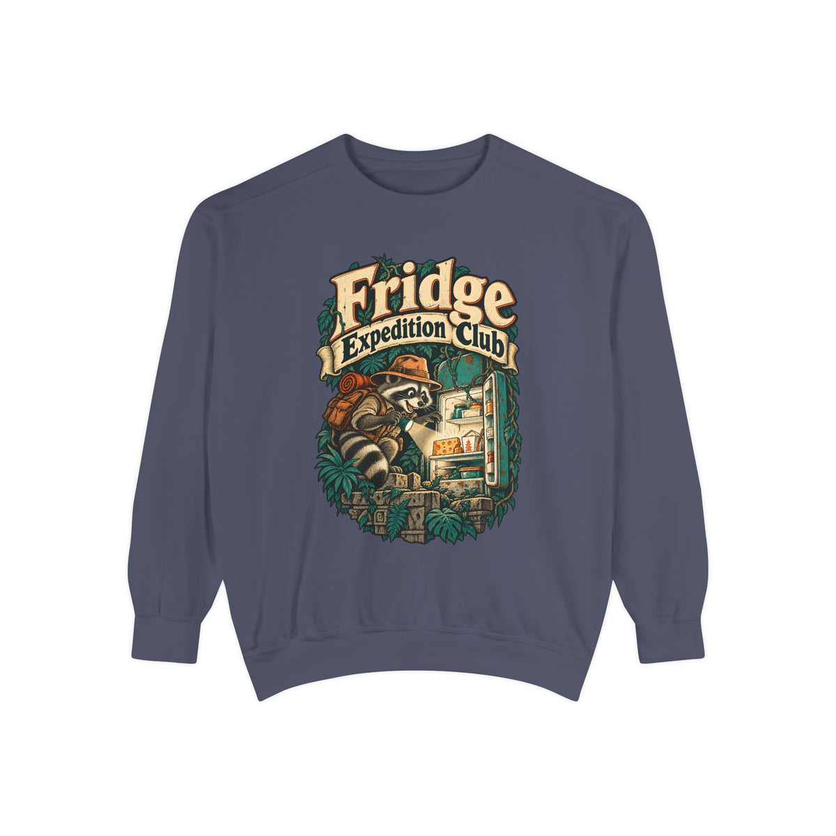 Fridge Expedition Club — Garment-Dyed Crewneck