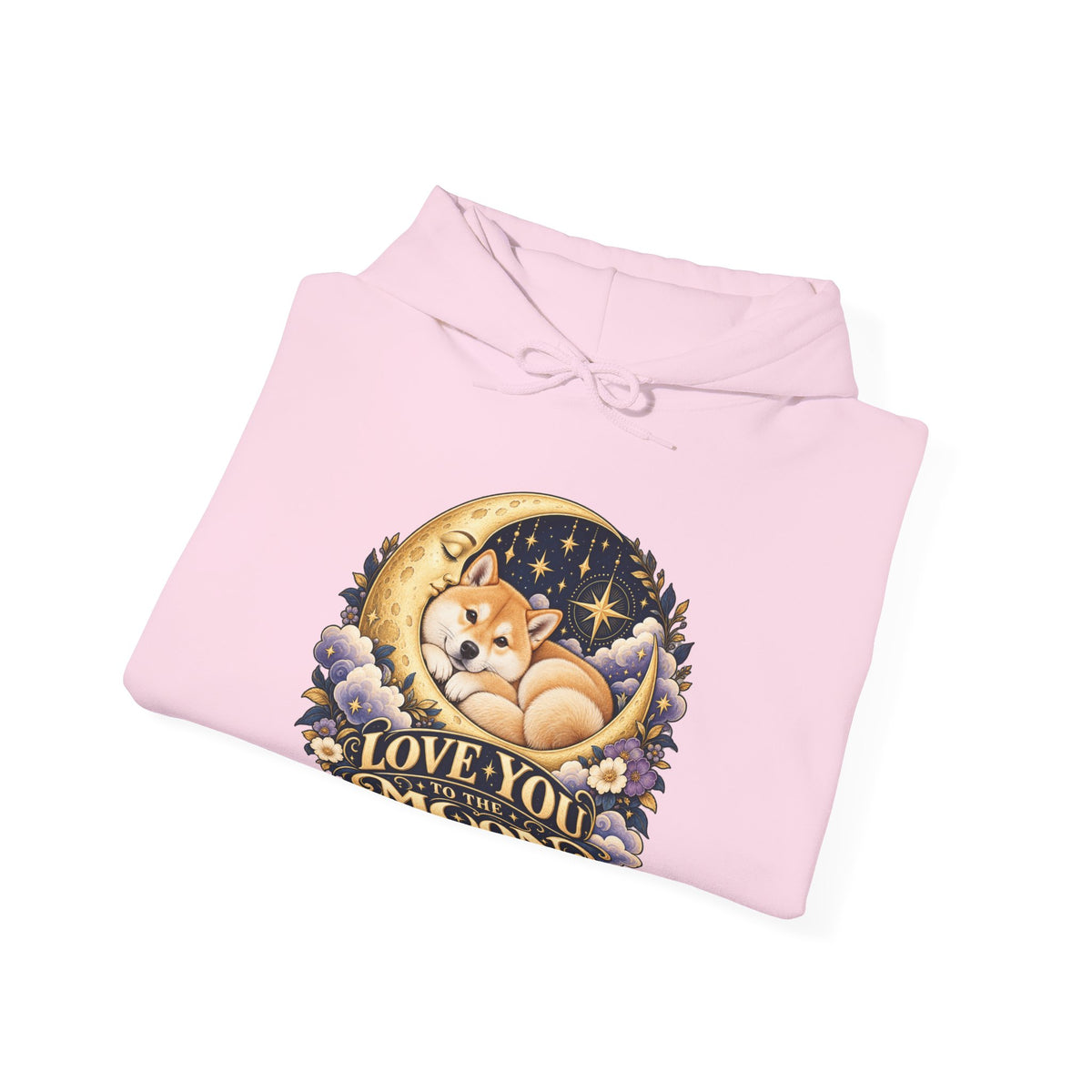 Love You to the Moon — Custom Pet Portrait Hoodie