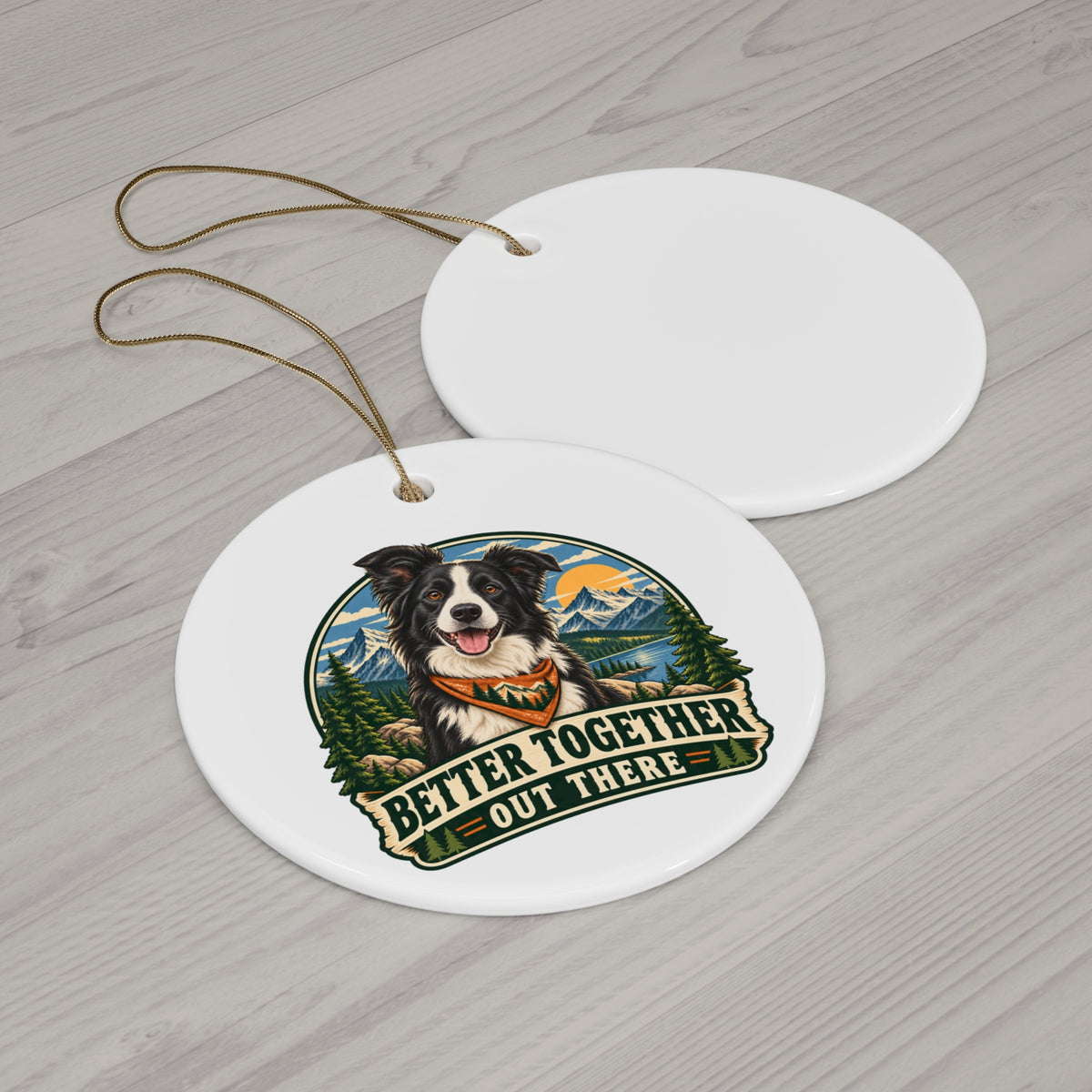 Adventure Buddy — Custom Pet Portrait Keepsake Ornament