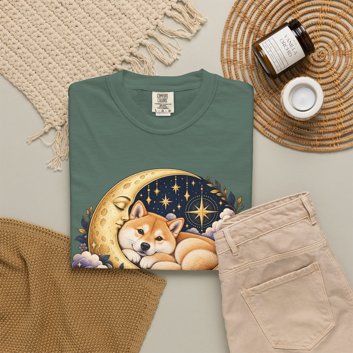 Love You to the Moon — Custom Pet Portrait Premium Tee