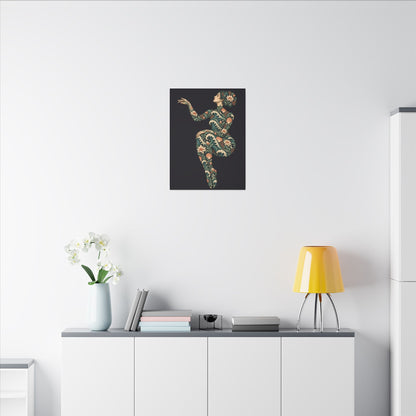 Lunar Tide Muse — Matte Stretched Canvas