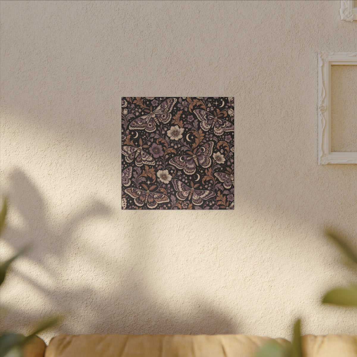 Velvet Wings Pattern — Matte Stretched Canvas
