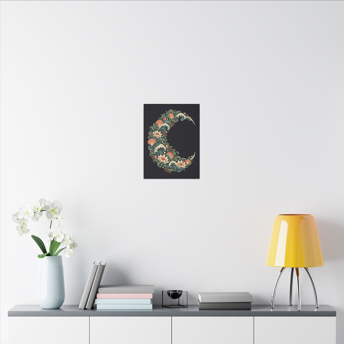 Tidal Crescent — Matte Stretched Canvas