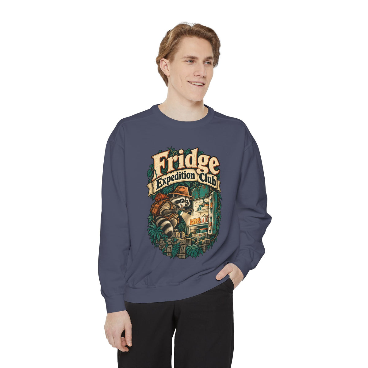 Fridge Expedition Club — Garment-Dyed Crewneck