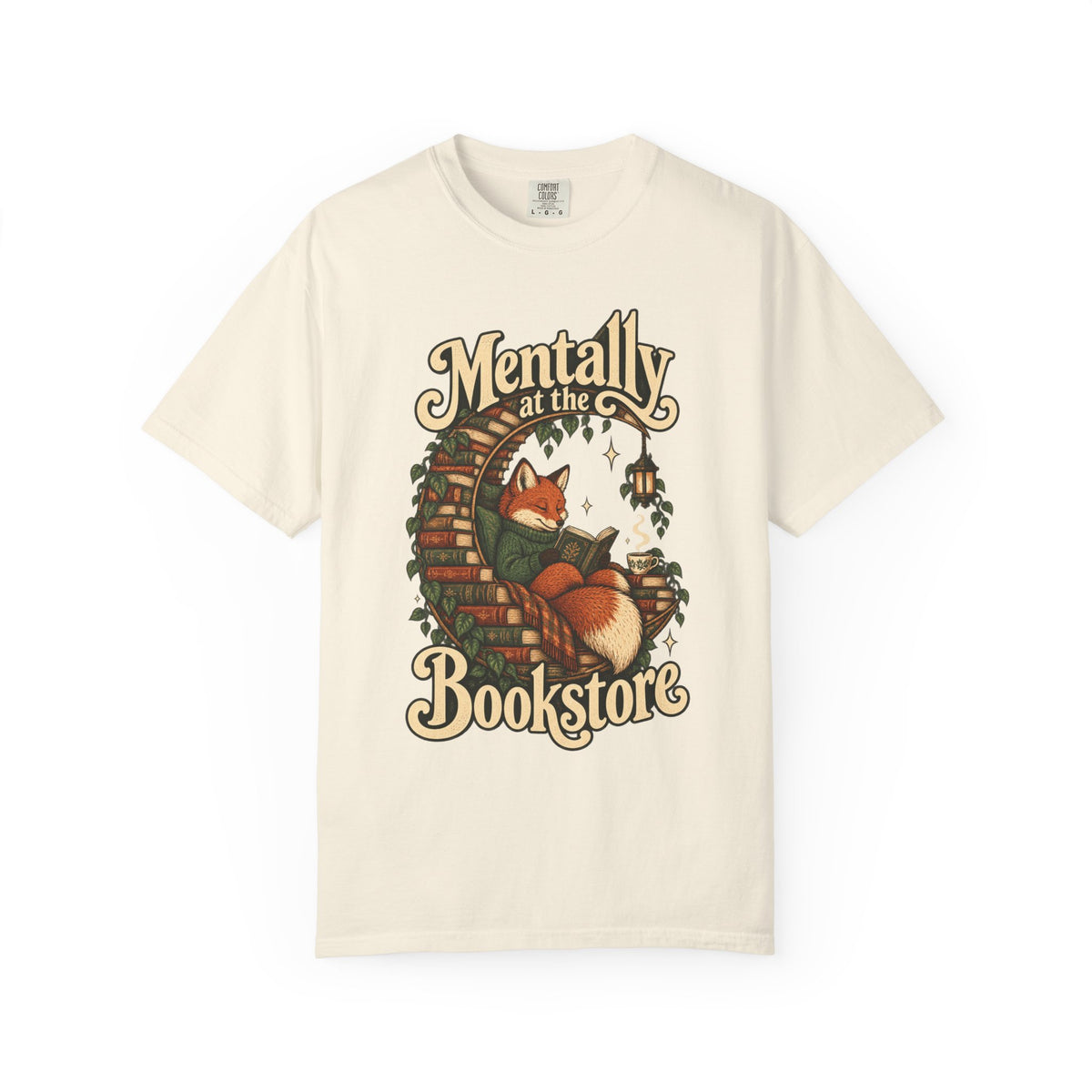 Mentally at the Bookstore — Garment-Dyed Tee