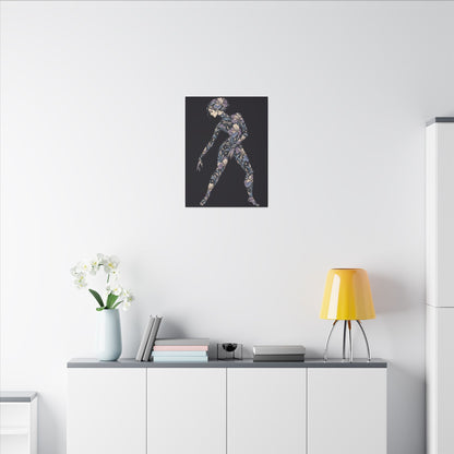 Iris Nocturne Muse — Matte Stretched Canvas