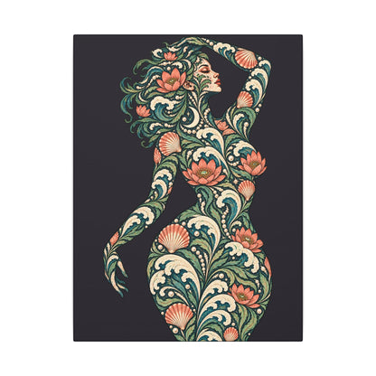 Lunar Tide Reverie — Matte Stretched Canvas