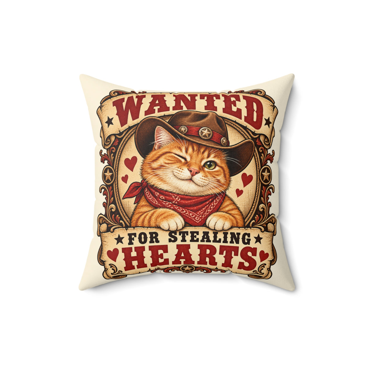 Heart Thief — Custom Pet Portrait Portrait Pillow