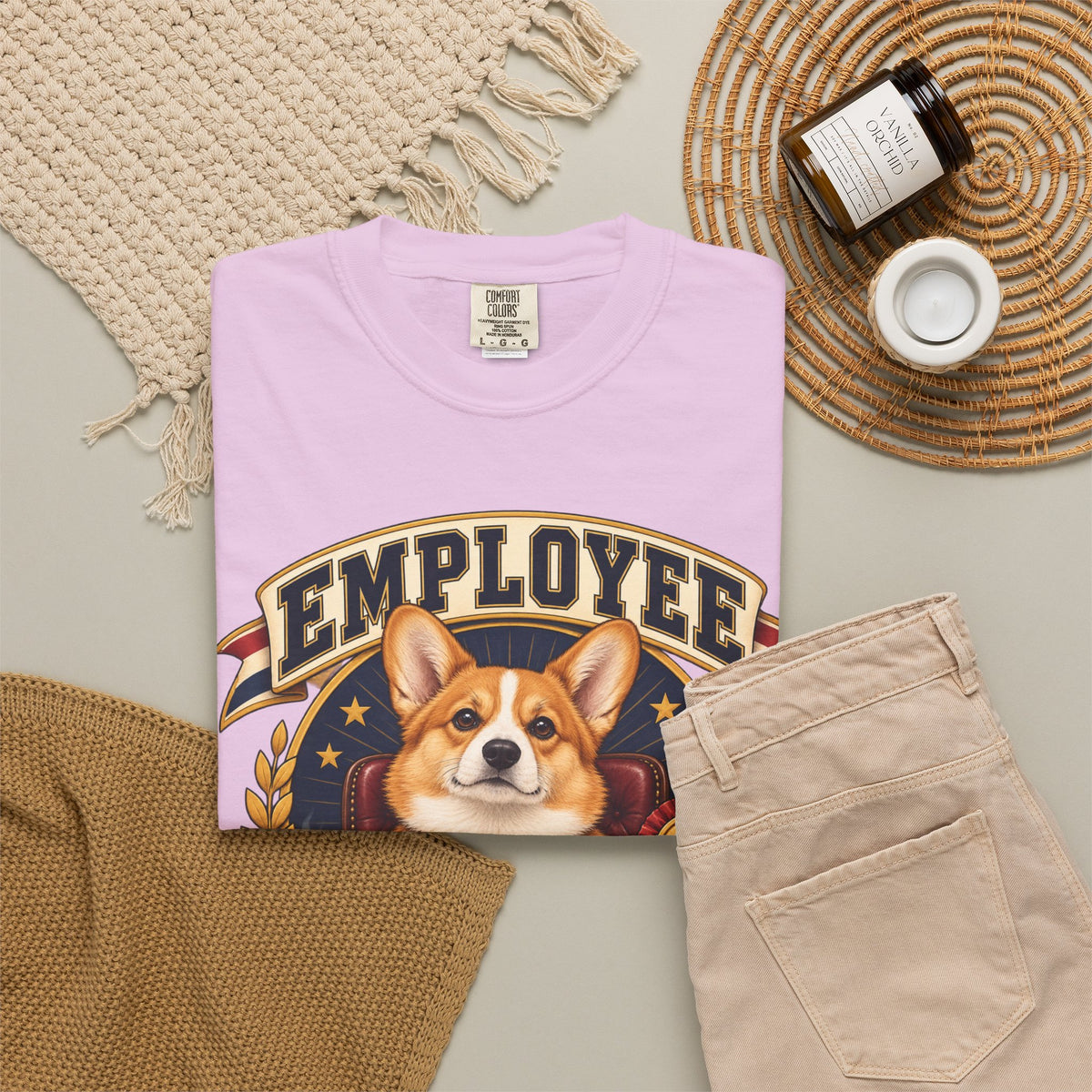 Employee of the Month — Custom Pet Portrait Premium Tee