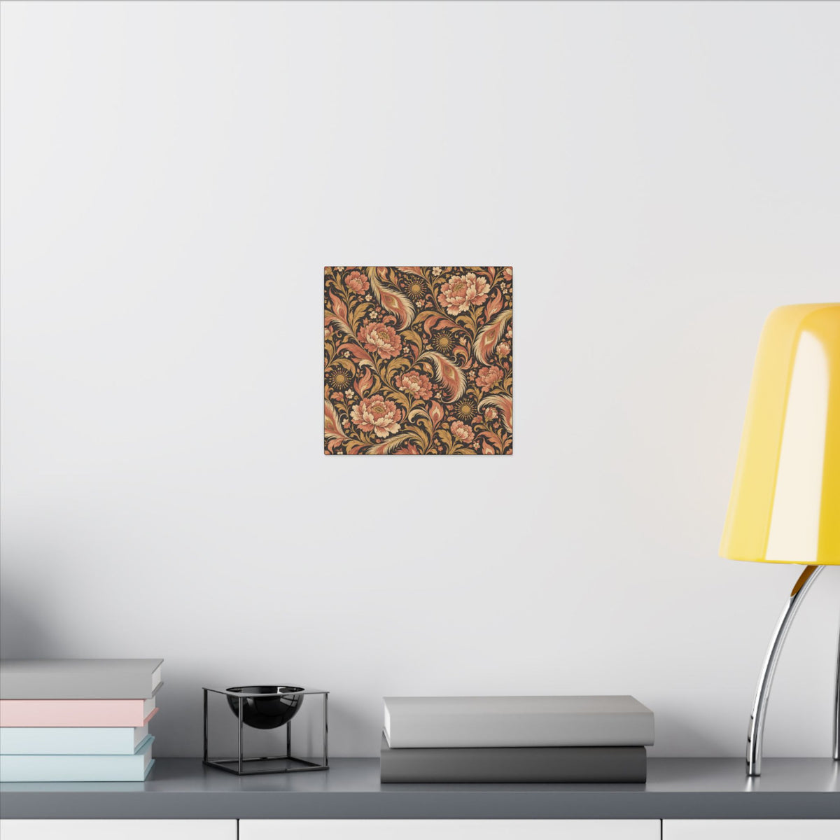 Phoenix Petals Pattern — Matte Stretched Canvas
