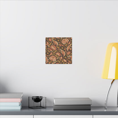 Phoenix Petals Pattern — Matte Stretched Canvas