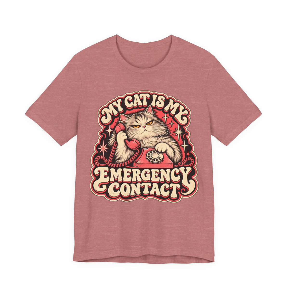 My Cat Is My Emergency Contact — Unisex Tee