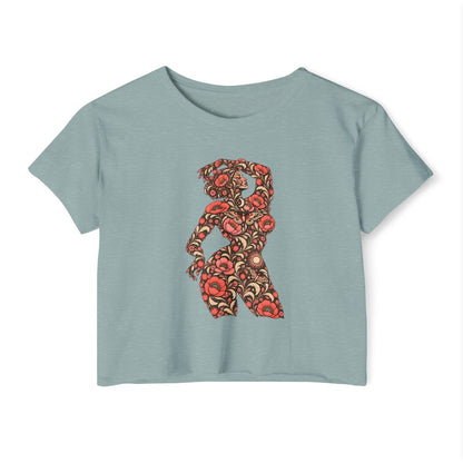 Floral Muse — Festival Crop Top — front — view 1